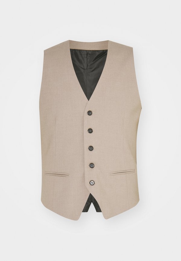 MENS WAISTCOAT FOR SUIT SLIM FIT - Suit waistcoat - mottled beige