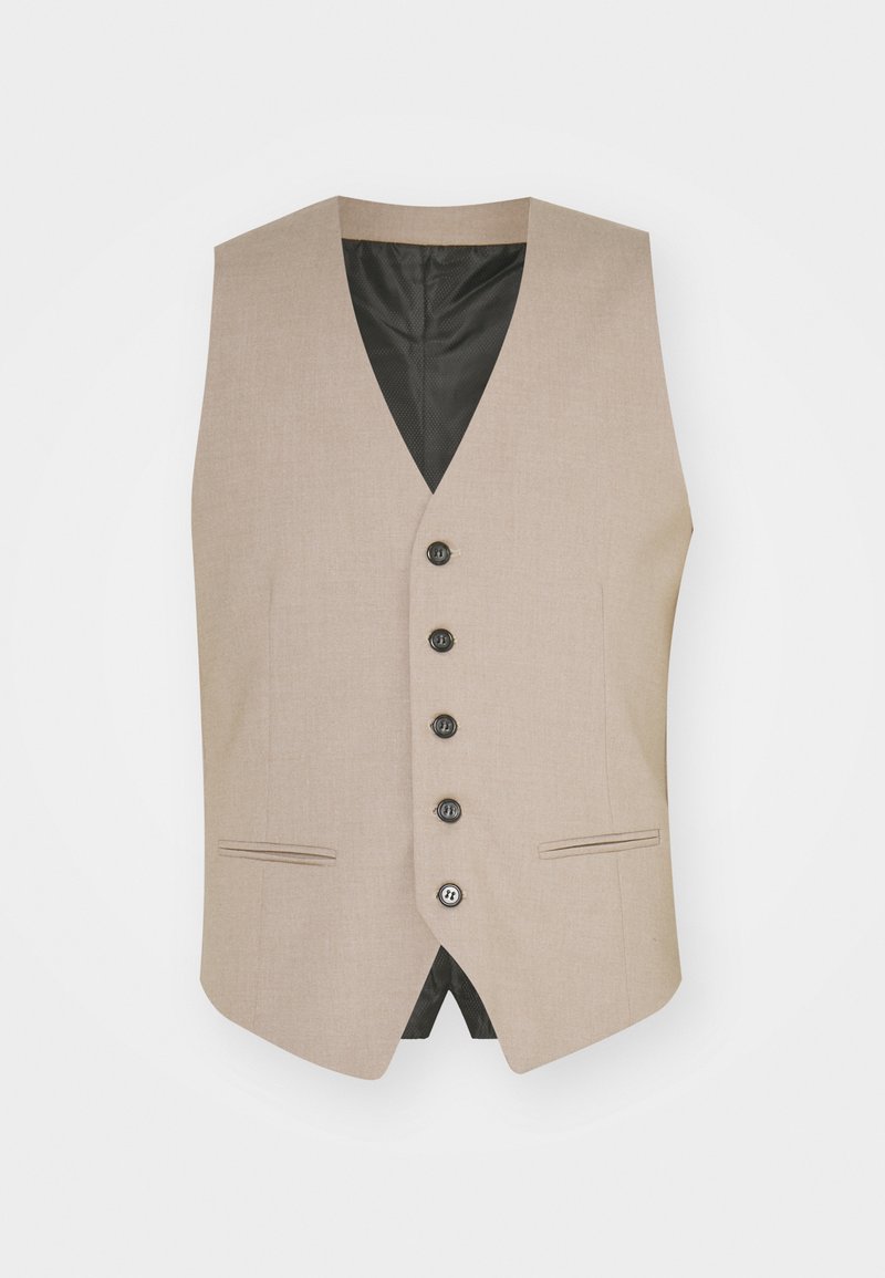 Lindbergh - MENS WAISTCOAT FOR SUIT SLIM FIT - Suit waistcoat - mottled beige, Enlarge