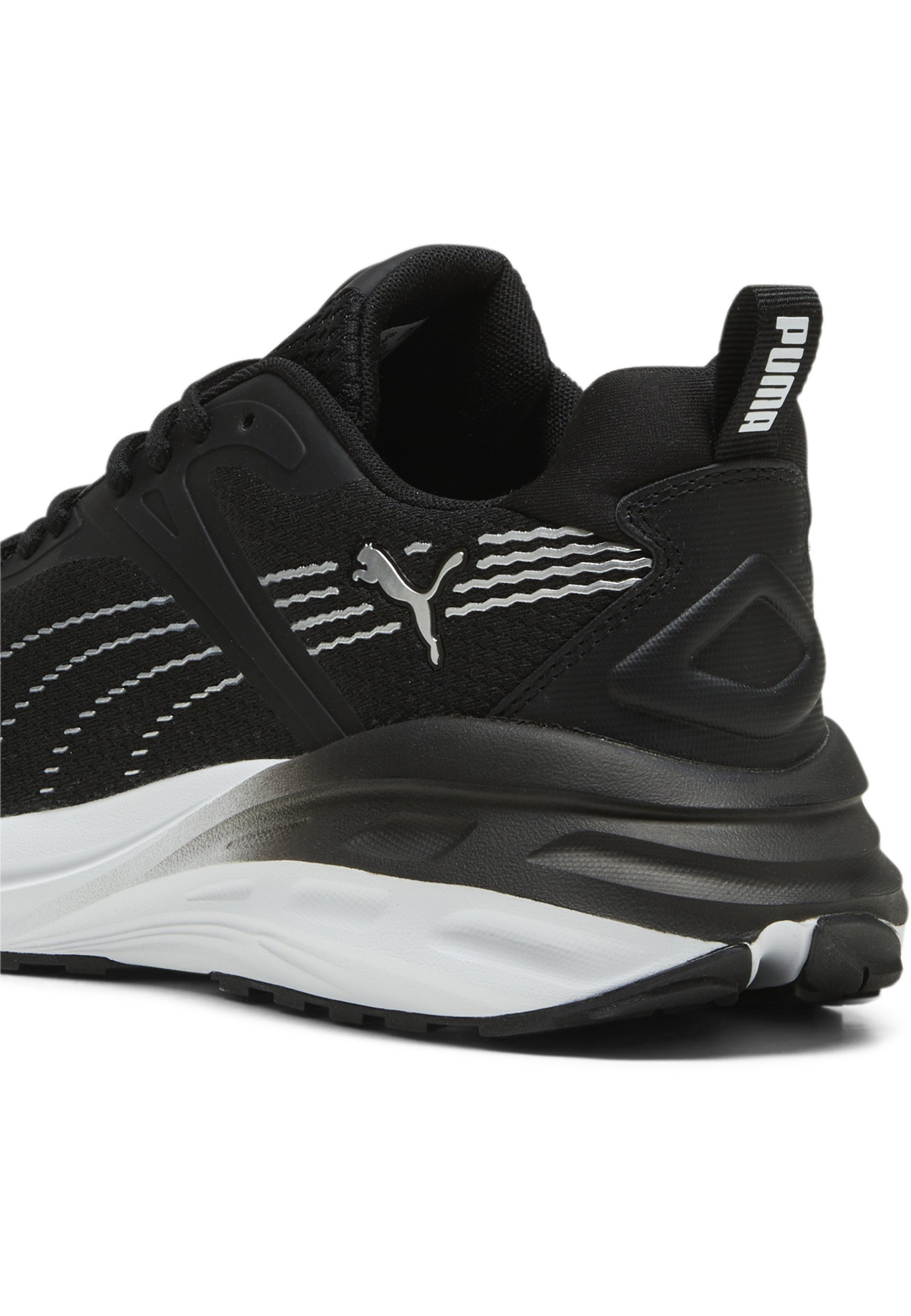 th×blackmeans Circlepouch / black×silver Puma HYPNOTIC - Training shoe - black cool mid gray silver