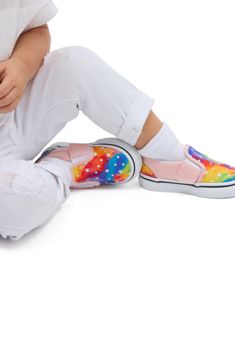 Vans SLIP- ON V - Matalavartiset tennarit - rainbow galaxy pink multi