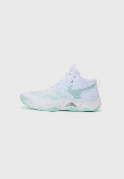WAVE MOMENTUM ELITE MID - Chaussures de volley - white/blue tint