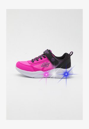 Skechers, LIGHT UP SOLA GLOW - Trainers - black/hot pink