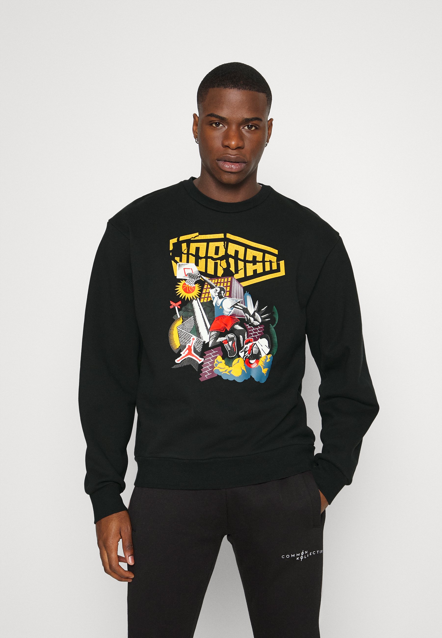 Jordan CREW - Felpa - black/nero - Zalando.it