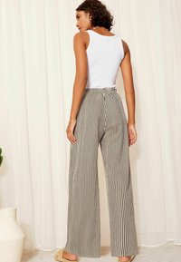 Friends Like These WIDE LEG CRINKLE PRINTED ELASTICATED WAIST - Dresside alumine osa - white