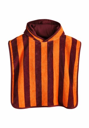 REGULAR FIT PONCHO   - Sortie de bain - orange stripe