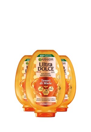 ULTRA DOLCE TESORI DI MIELE, BALSAMO RIPARATORE, 97% ORIGINE NATURALE, CAPELLI DANNEGGIATI, SENZA SILICONI, 360ML - 3 PACK - Balsamo