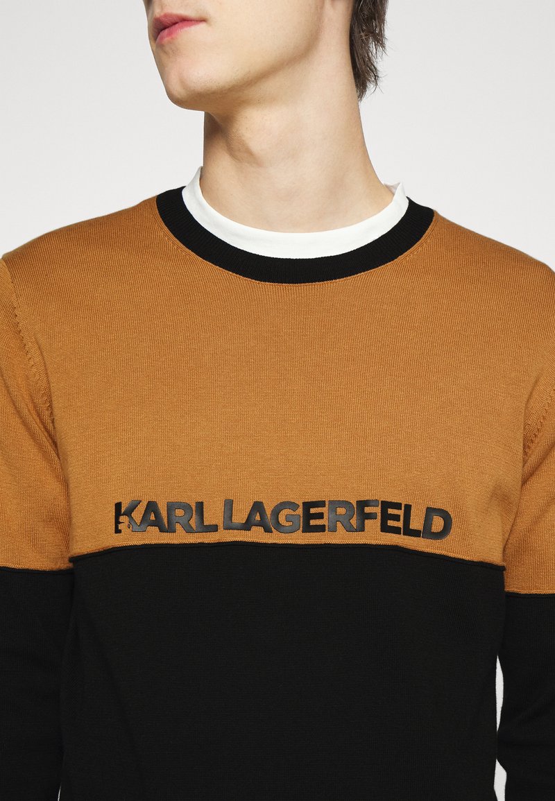 Herren Strickjacken | KARL LAGERFELD CREWNECK Strickpullover camel/khaki - CF82281 Herren Strickjacken | KARL LAGERFELD CREWNECK Strickpullover camel/khaki - CF82281
