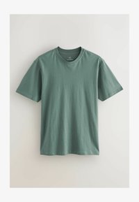 Selected, sage green   neutral stone check