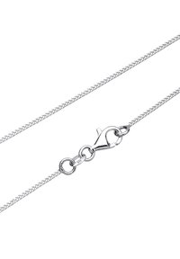 Sterling sølv kædehalskæde med et vævet design, som har en lobsterlås og er stemplet med "925" for sølvrenhed.