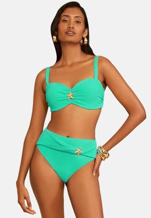 Love & Roses, REGULAR FIT - MOULDED CUP BIKINI TOP  . - Bikiinide ülaosa - aqua blue starfish trim