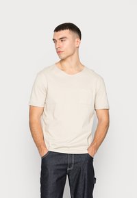 YOURTURN STEP TEE UNISEX - T-shirt básica - light grey