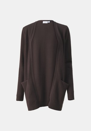 VILA VIRIL OPEN CARDIGAN - Chaqueta de punto - coffee bean