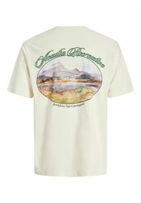 Jack & Jones Apdrukāts T-krekls - antique white