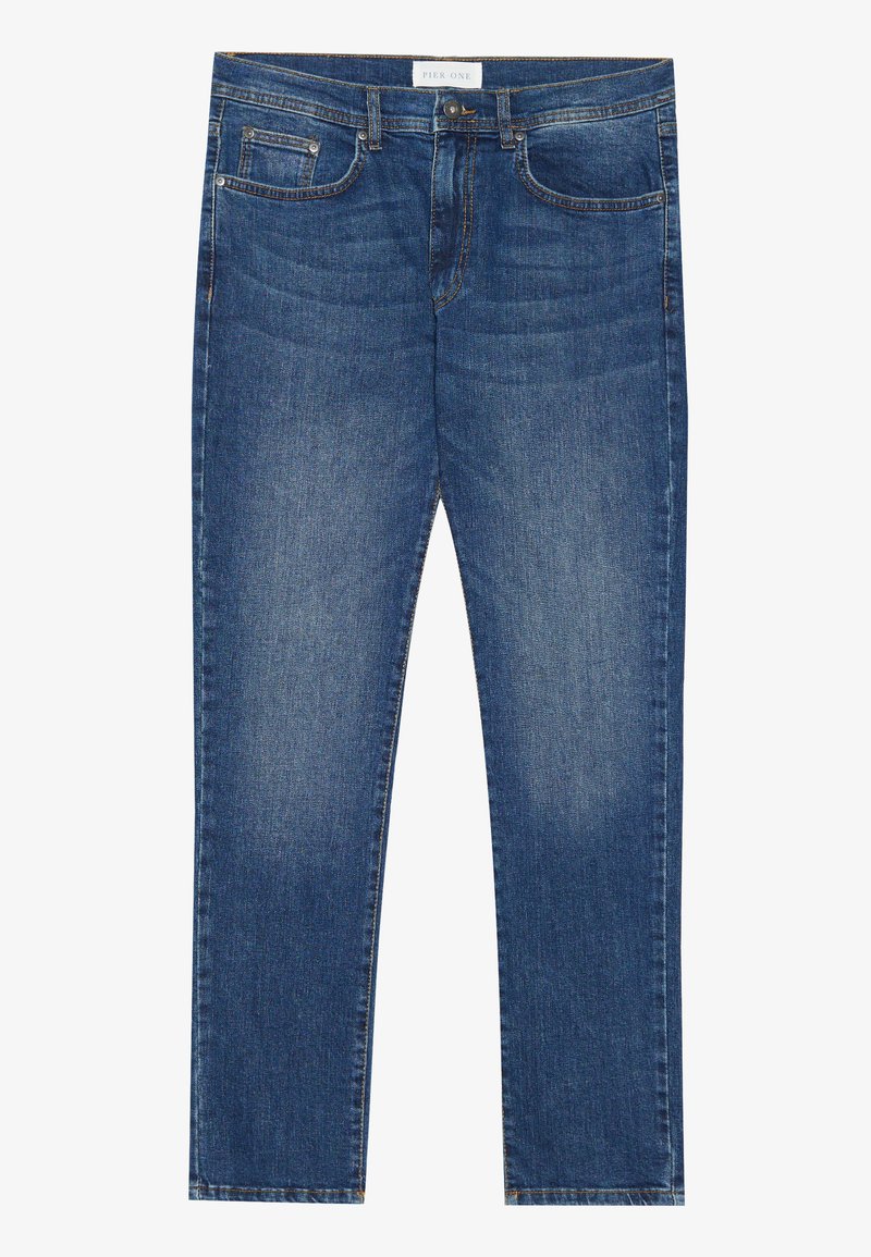 Pier One Jeans Tapered Fit blauw denim/bluedenim