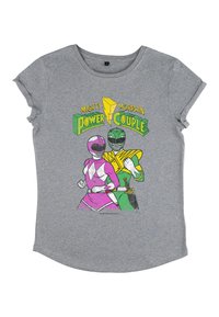 Henry Tiger POWER RANGERS MIGHTY MORPHIN POWER COUPLE - T-shirts print - melange grey