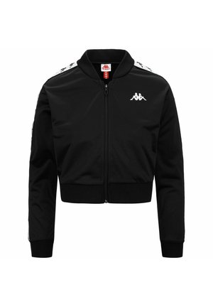 222 BANDA ASBER - Felpa con zip - black white black