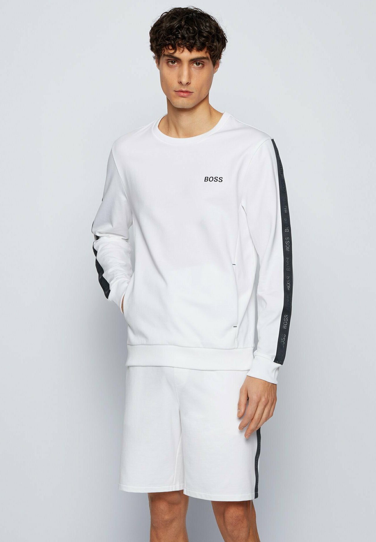 BOSS HERITAGE - Sweatshirt - white/weiß