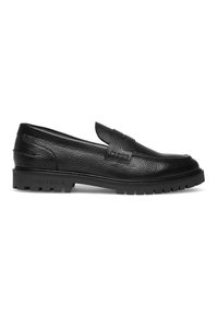 Les Deux THATCHER GRAINY PENNY LOAFER - Παπούτσια χωρίς κορδόνια - black