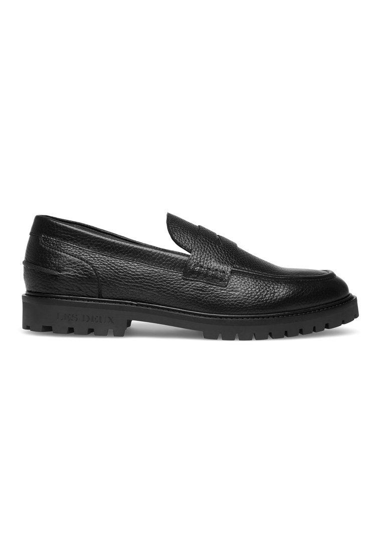 Les Deux THATCHER GRAINY PENNY LOAFER - Παπούτσια χωρίς κορδόνια - black