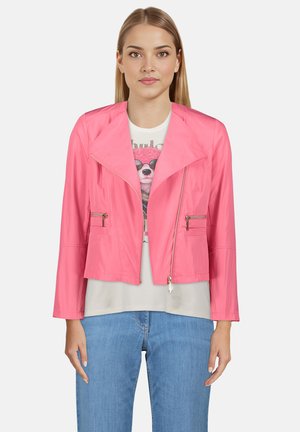 Veste en similicuir - pink