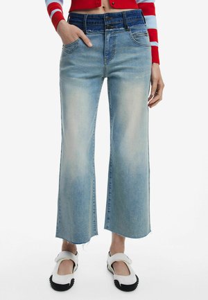 TWO-TONE DOUBLE WAIST - Trapézfarmer - blue