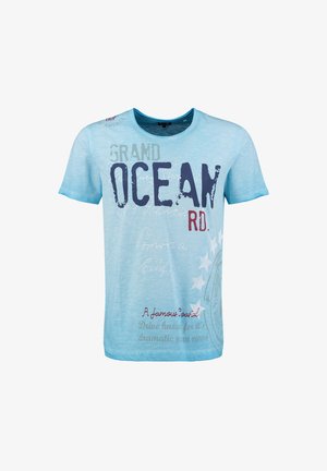 Key Largo, OCEAN ROUND - T-shirt imprimé - blue