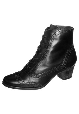 Lace-up ankle boots - black