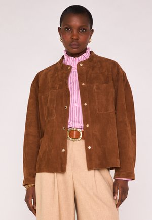 VENUS  - Veste en cuir - cannelle