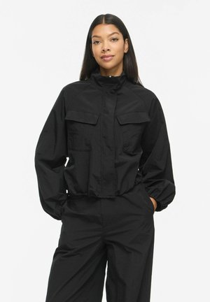 VILA, JACKET VISELMA HIGH NECK - Леко яке - black