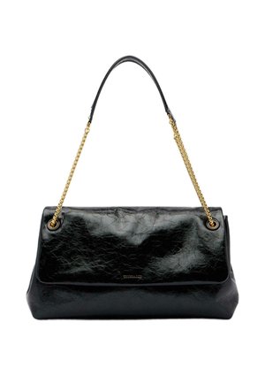 ORBITA MEDIA CON CATENA  CRACKLÉ - Handtasche - black milano