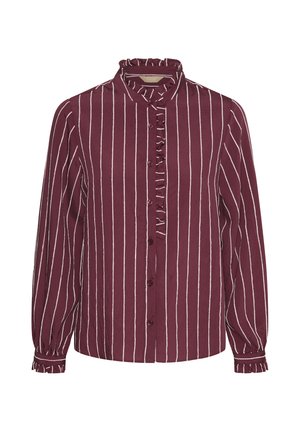 Culture, CUARIN BLOUSE - Chemisier - burgundy white stripe