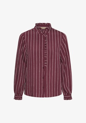 Culture, CUARIN BLOUSE - Chemisier - burgundy white stripe
