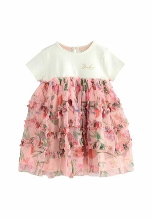 REGULAR FIT - PRINTED RUFFLE MOCKABLE - Maxi šaty - pink