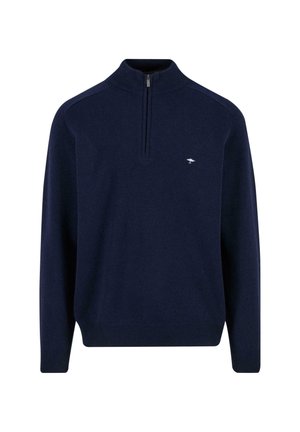Fynch-Hatton, TROYER- ZIP SUPERSOFT - Džemper - navy