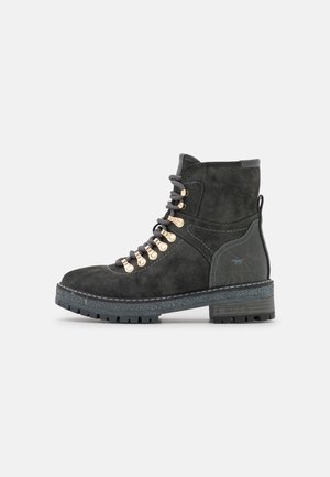 Lace-up ankle boots - dunkelgrau