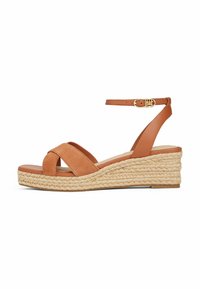Tommy Hilfiger Sandalen met sleehak - cinnamon bark