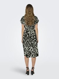 ONLY ONLHANNOVER SHIRT DRESS - Shirt dress - birch black graphic