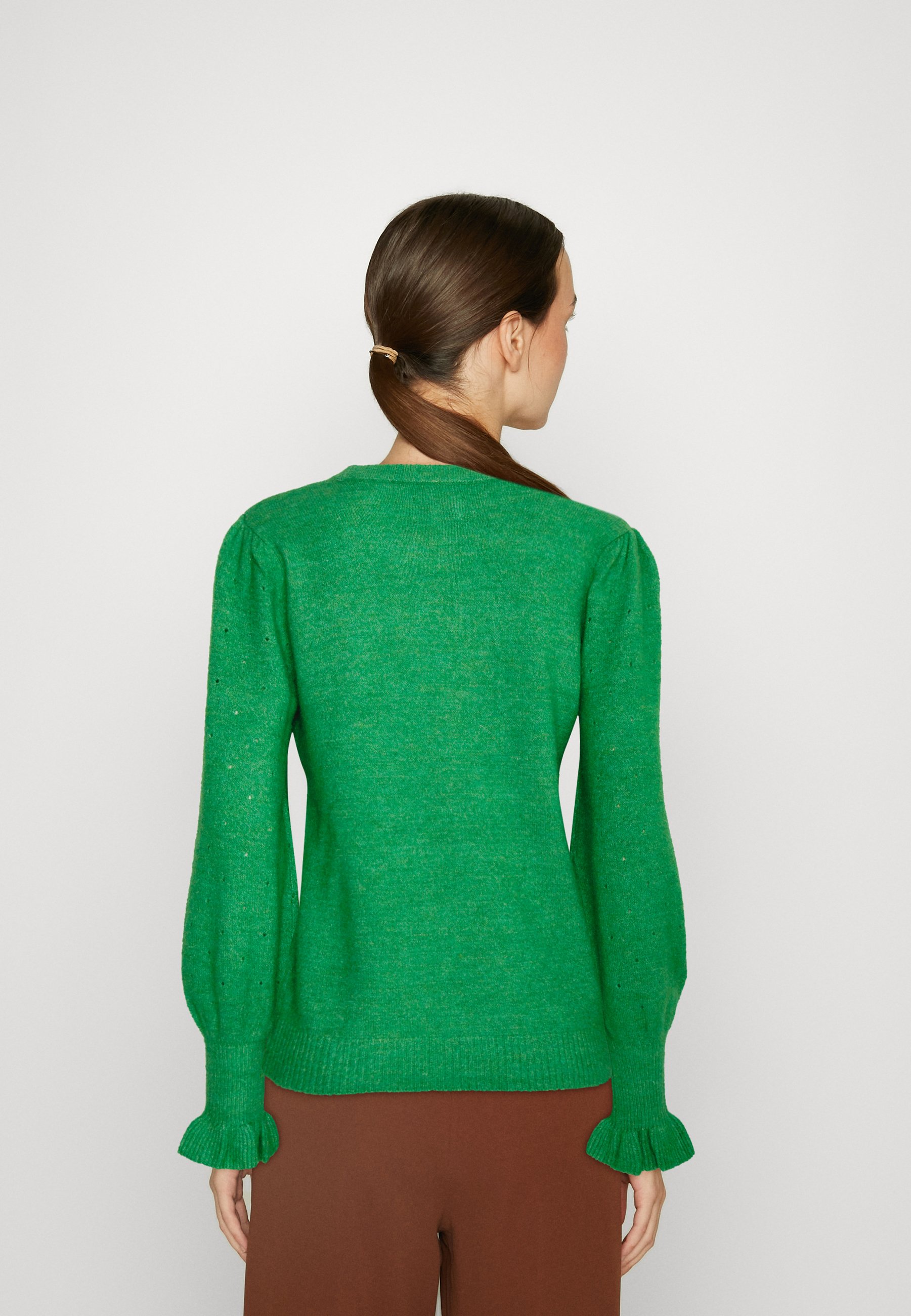 NUEBBA RUFFLE - Jumper - kelly green 