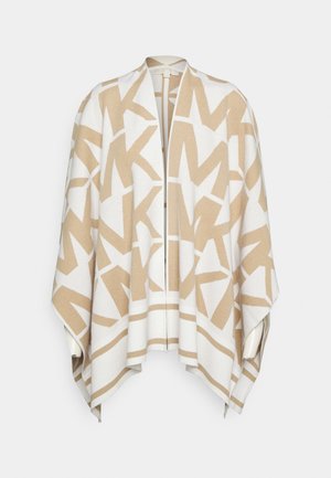 LOGO PONCHO - Cape - white/khaki