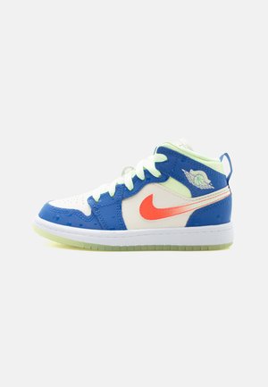 Jordan JORDAN 1 MID SE UNISEX - Vysoké tenisky - game royal/pale ivory/barely volt/infrared 23/white