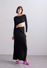 GCDS BLING LONG DRESS - Μάξι φόρεμα - black