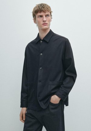 OVERSHIRT WITH POCKETS  - Leichte Jacke - dark blue