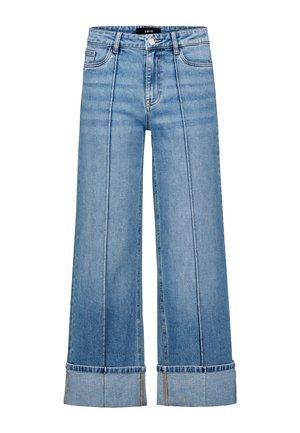 zero, Wide Leg - blue used denim