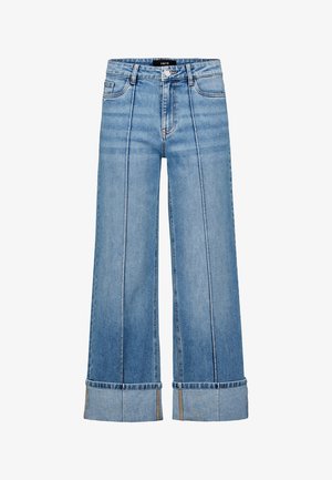 zero, Wide Leg - blue used denim