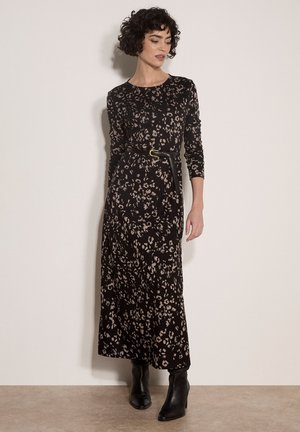 Apricot, JERSEY KNIT LEOPARD PRINT MAXI DRESS - Φόρεμα από ζέρσεϊ - grey