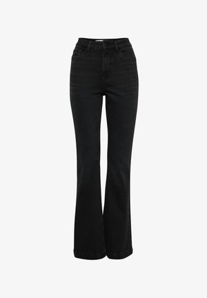PULZ, PZBECCA UHW BOOTCUT LEG - Jean bootcut - black denim