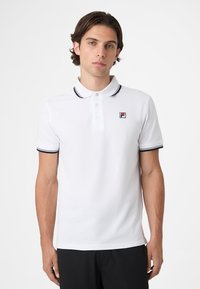 Fila APPAREL BIELLA REGULAR TIPPED - Poloshirt - bright white