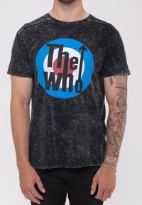 Paradiso Clothing THE WHO TARGET BAND LOGO SNOW WASH - Print T-shirt - black