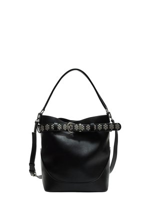 BUCKET WITH STUDDED - Handtasche - black