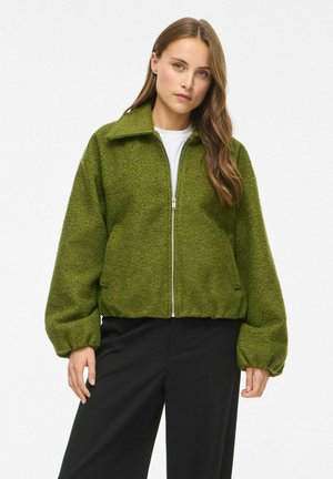 VILA, BOMBERJACKE REISSVERSCHLUSS - Veste mi-saison - avocado